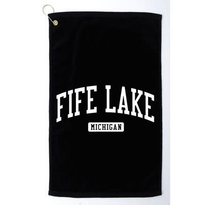 Fife Lake Michigan Mi Vintage Athletic Sports Design Golf Towel