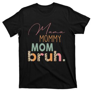 Funny Leopard Mama Mommy Mom Bruh Mother's Day Women T-Shirt