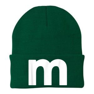 Funny Letter M Chocolate Candy Halloween Team Groups Costume Knit Cap Winter Beanie