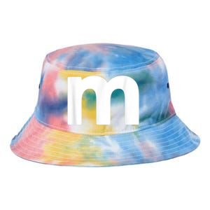 Funny Letter M Chocolate Candy Halloween Team Groups Costume Tie Dye Newport Bucket Hat