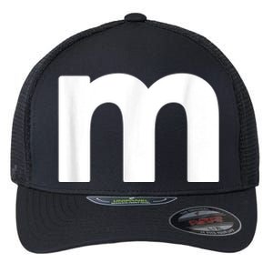 Funny Letter M Chocolate Candy Halloween Team Groups Costume Flexfit Unipanel Trucker Cap