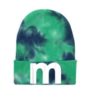 Funny Letter M Chocolate Candy Halloween Team Groups Costume Tie Dye 12in Knit Beanie