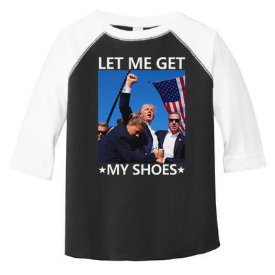 Funny Let Me Get My Shoes And Conquer Toddler Fine Jersey T-Shirt