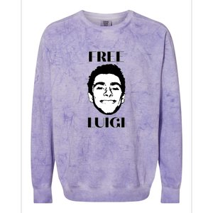 Free Luigi Mangione Colorblast Crewneck Sweatshirt