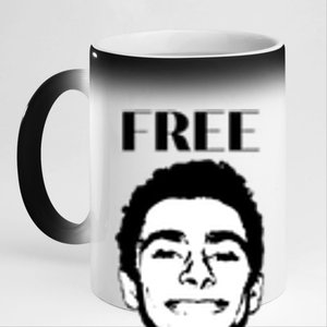 Free Luigi Mangione 11oz Black Color Changing Mug