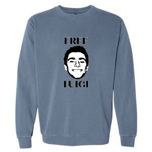 Free Luigi Mangione Garment-Dyed Sweatshirt