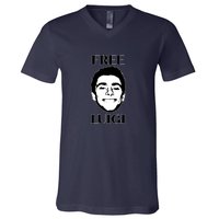 Free Luigi Mangione V-Neck T-Shirt