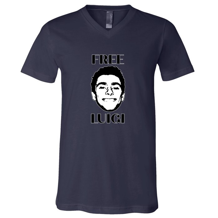 Free Luigi Mangione V-Neck T-Shirt