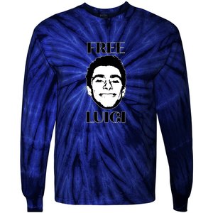 Free Luigi Mangione Tie-Dye Long Sleeve Shirt