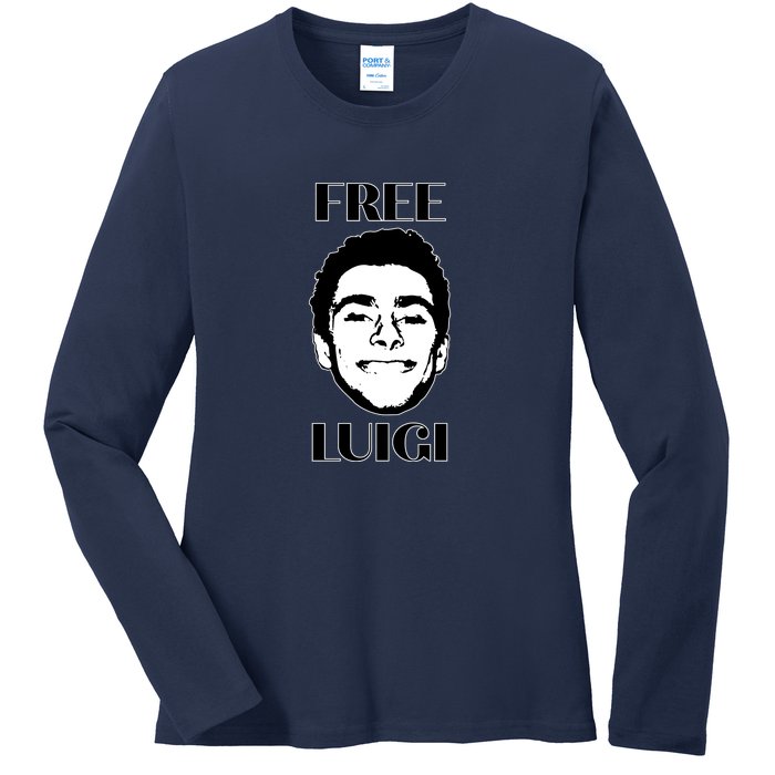 Free Luigi Mangione Ladies Long Sleeve Shirt