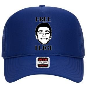 Free Luigi Mangione High Crown Mesh Back Trucker Hat