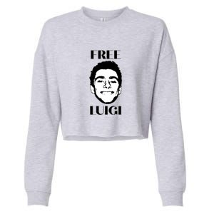 Free Luigi Mangione Cropped Pullover Crew