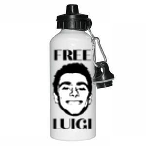 Free Luigi Mangione Aluminum Water Bottle