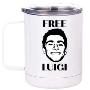 Free Luigi Mangione 12 oz Stainless Steel Tumbler Cup