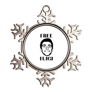 Free Luigi Mangione Metallic Star Ornament