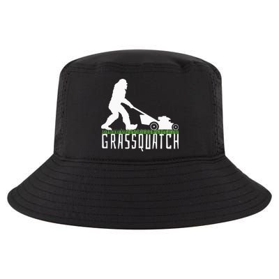 Funny Lawn Mowing Grassquatch Bigfoot Lawn Mower Cool Comfort Performance Bucket Hat