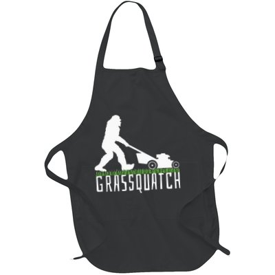 Funny Lawn Mowing Grassquatch Bigfoot Lawn Mower Apron