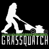 Funny Lawn Mowing Grassquatch Bigfoot Lawn Mower 16 in Basic Backpack