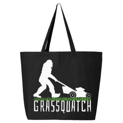 Funny Lawn Mowing Grassquatch Bigfoot Lawn Mower 25L Jumbo Tote