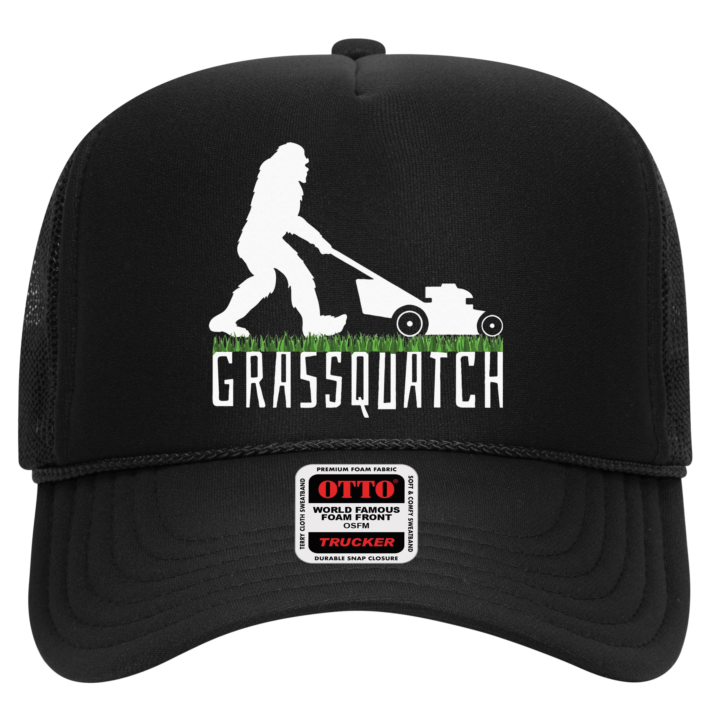 Funny Lawn Mowing Grassquatch Bigfoot Lawn Mower Hat