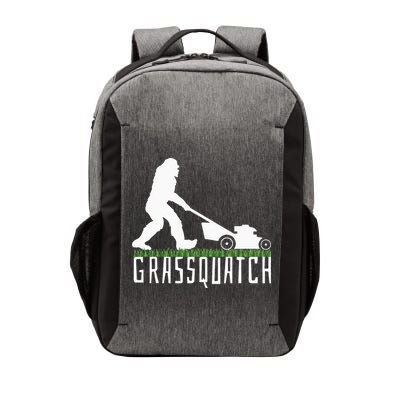 Funny Lawn Mowing Grassquatch Bigfoot Lawn Mower Vector Backpack