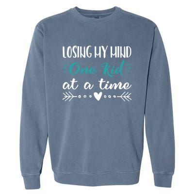 Funny Losing Mind Mothers Day Gift Mom Sayings Garment-Dyed Sweatshirt