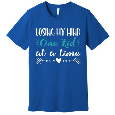 Funny Losing Mind Mothers Day Gift Mom Sayings Premium T-Shirt