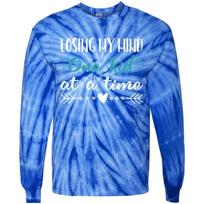 Funny Losing Mind Mothers Day Gift Mom Sayings Tie-Dye Long Sleeve Shirt