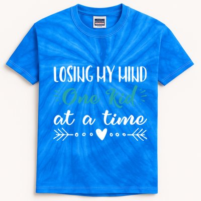 Funny Losing Mind Mothers Day Gift Mom Sayings Kids Tie-Dye T-Shirt