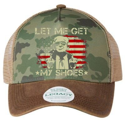 Funny Let Me Get My Shoes Legacy Tie Dye Trucker Hat