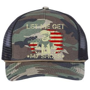 Funny Let Me Get My Shoes Retro Rope Trucker Hat Cap