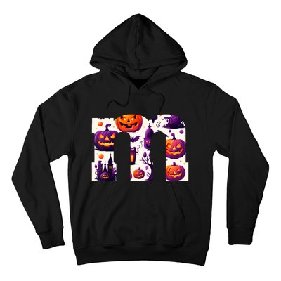 Funny Letter M Groups Halloween Team Groups Costume Hoodie