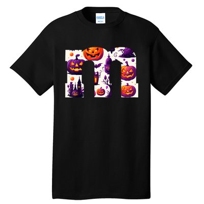 Funny Letter M Groups Halloween Team Groups Costume Tall T-Shirt