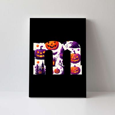 Funny Letter M Groups Halloween Team Groups Costume Canvas