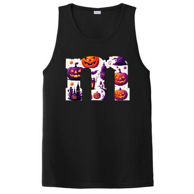 Funny Letter M Groups Halloween Team Groups Costume PosiCharge Competitor Tank