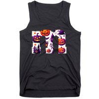 Funny Letter M Groups Halloween Team Groups Costume Tank Top