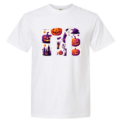 Funny Letter M Groups Halloween Team Groups Costume Garment-Dyed Heavyweight T-Shirt