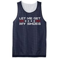 Funny Let Me Get My Shoes Mesh Reversible Basketball Jersey Tank