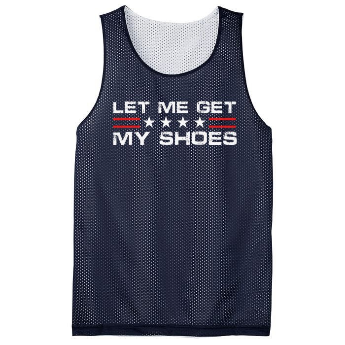 Funny Let Me Get My Shoes Mesh Reversible Basketball Jersey Tank