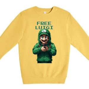 Free Luigi Mangione Premium Crewneck Sweatshirt