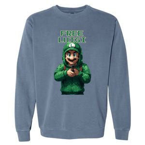 Free Luigi Mangione Garment-Dyed Sweatshirt