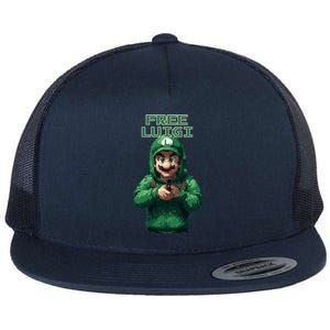 Free Luigi Mangione Flat Bill Trucker Hat