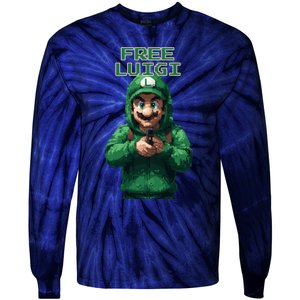 Free Luigi Mangione Tie-Dye Long Sleeve Shirt