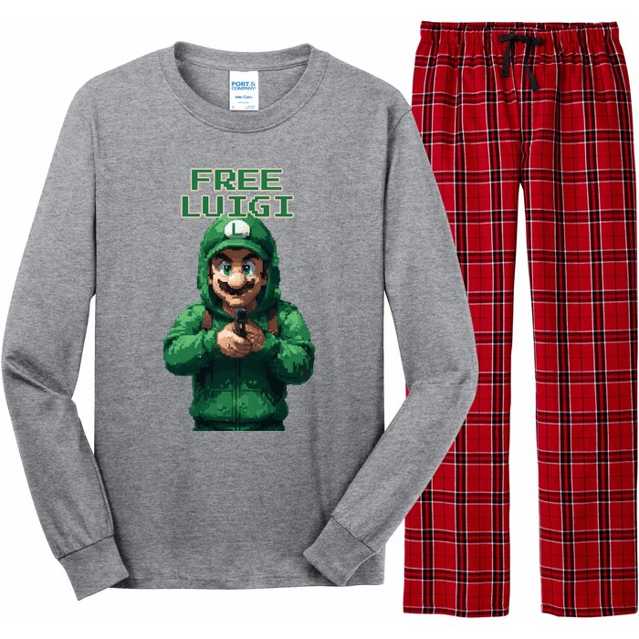 Free Luigi Mangione Long Sleeve Pajama Set