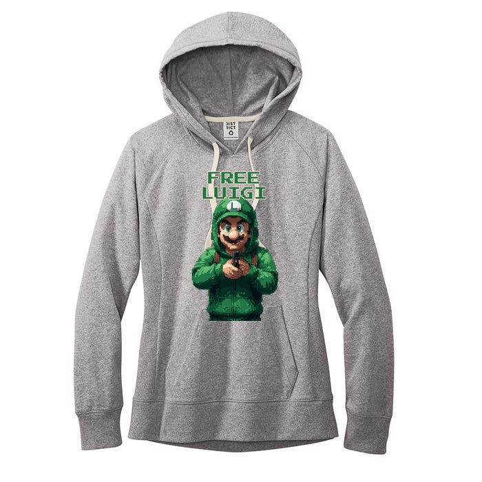 Free Luigi Mangione Women's Fleece Hoodie