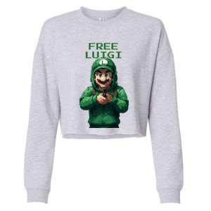 Free Luigi Mangione Cropped Pullover Crew