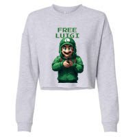 Free Luigi Mangione Cropped Pullover Crew