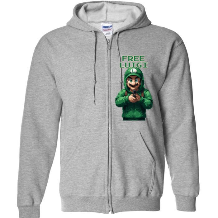 Free Luigi Mangione Full Zip Hoodie