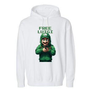 Free Luigi Mangione Garment-Dyed Fleece Hoodie