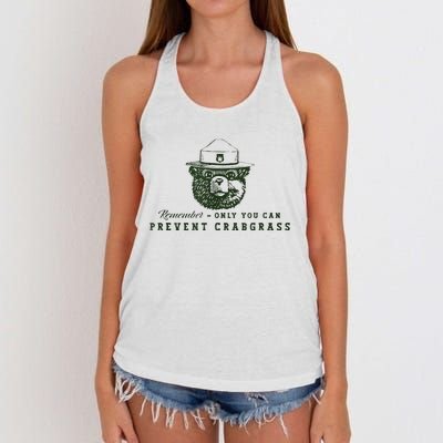 Funny Lawn Mowing Golf For Dad Or Mom Gift Women's Knotted Racerback Tank